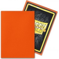 Dragon Shield Standard Card Sleeves Matte: Tangerine (100) Standard Size Card Sleeves